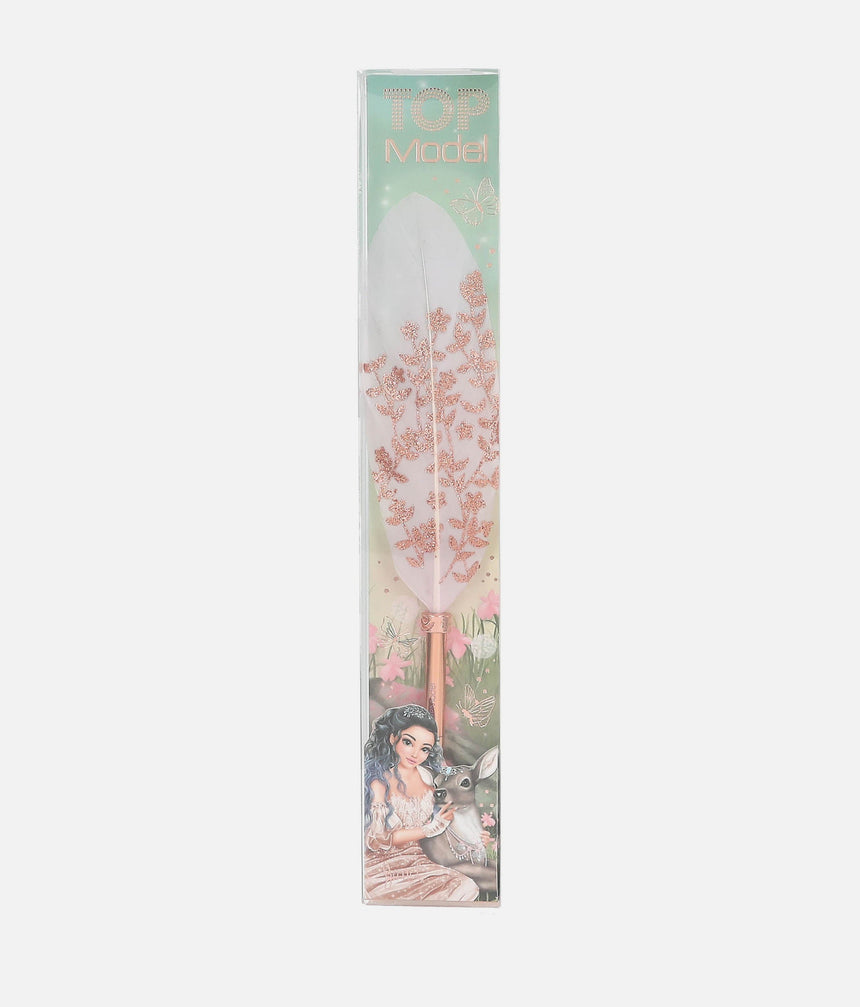 TOPModel Feather Ballpen, Cute Stationery for Dancers - 0013446