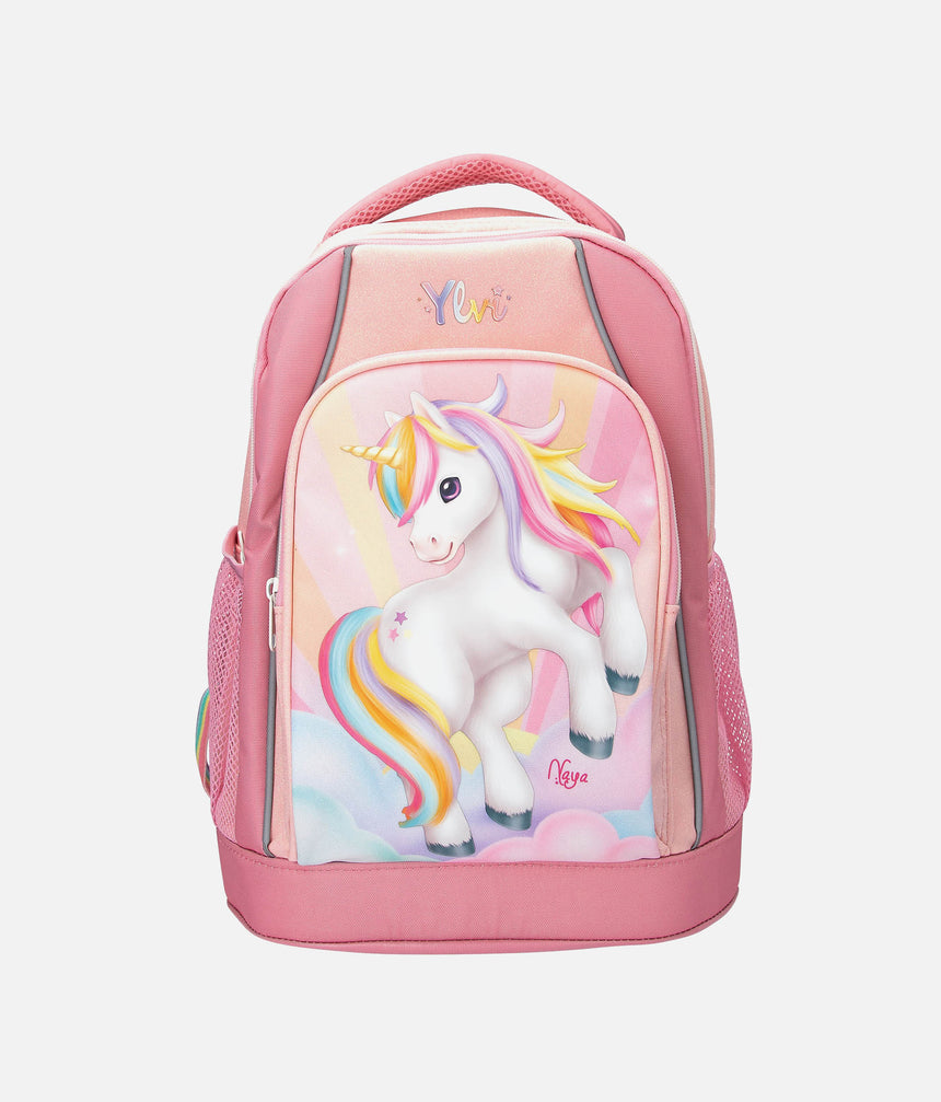 Ylvi School Backpack SUGAR POP, Rainbow Shimmer Design - 0014038