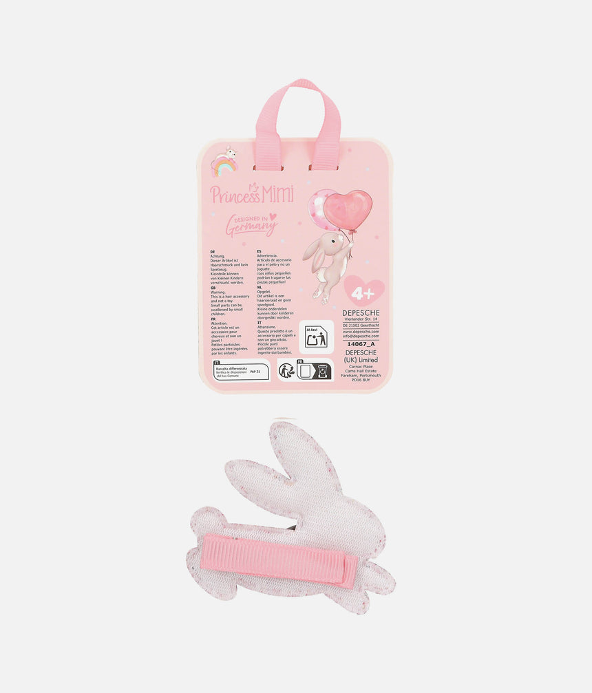 Princess Mimi Glitter Bunny Hair Clip, Magical Hair Accessory - 0014067