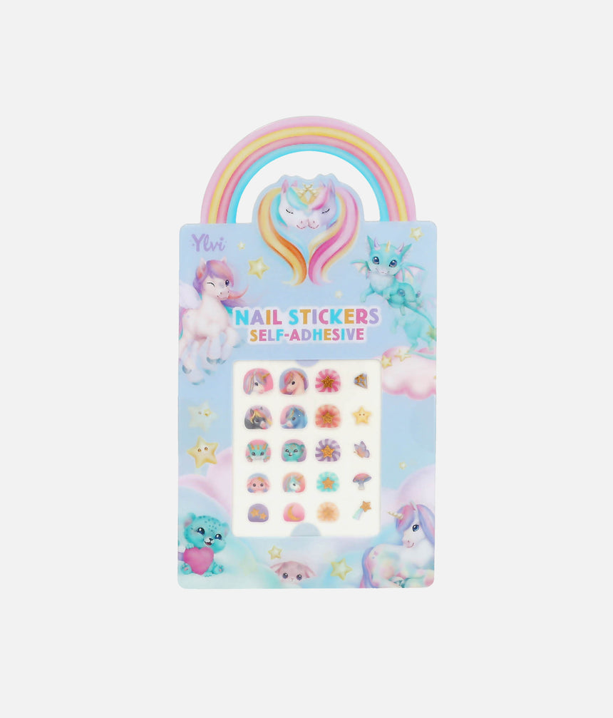 Ylvi Unicorn Nail Stickers for Girls, Self Adhesive Nail Art - 0014189