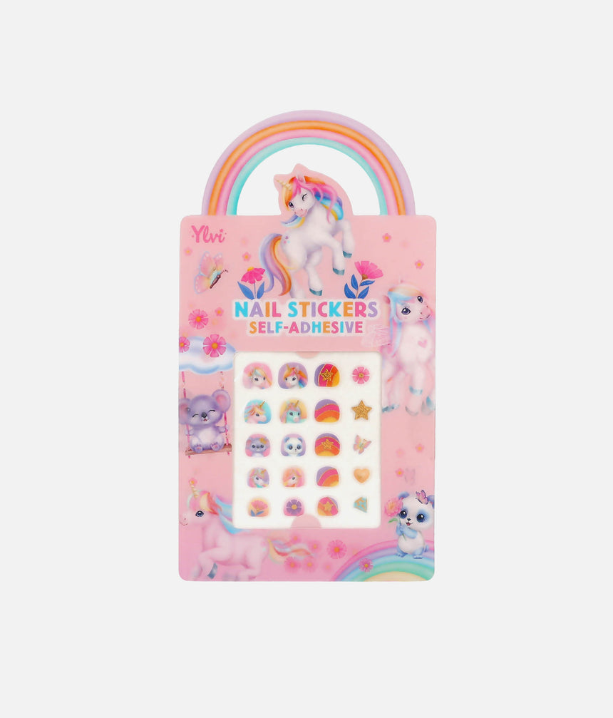 Ylvi Unicorn Nail Stickers for Girls, Self Adhesive Nail Art - 0014189