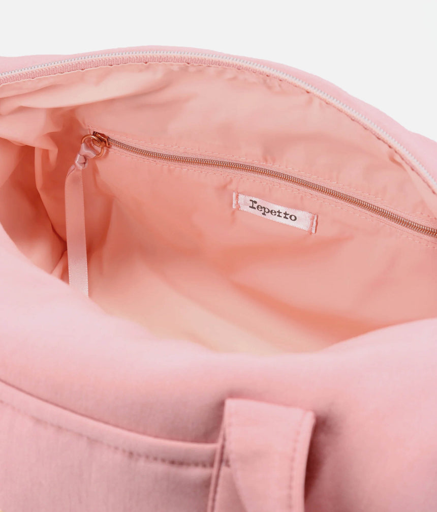 Large Dance Duffel, Elegant Pink Dance Bag with Zip Closure - B0233