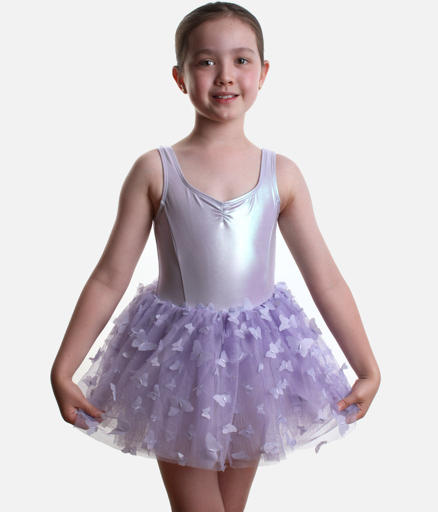 Flutter MONARCH Tutu Dress with 3D Butterfly Detailing - 12574C