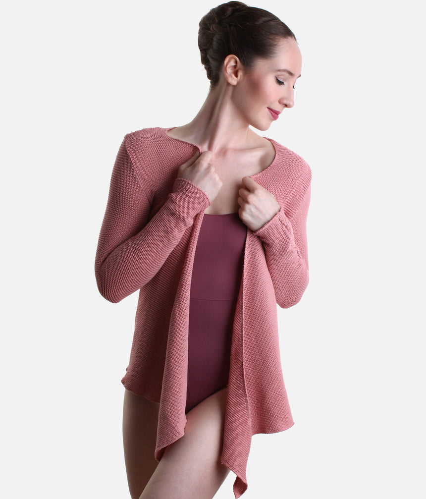 HELGA Knitted Ballet Warmup Top, Classic Crossover Dance Wrap - 6673