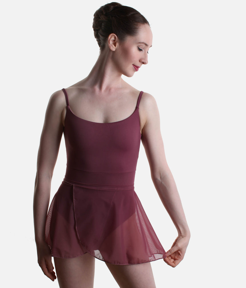 Classic Ballet Wrap Skirt in Stretch Tulle with Tie Ribbons - 7131