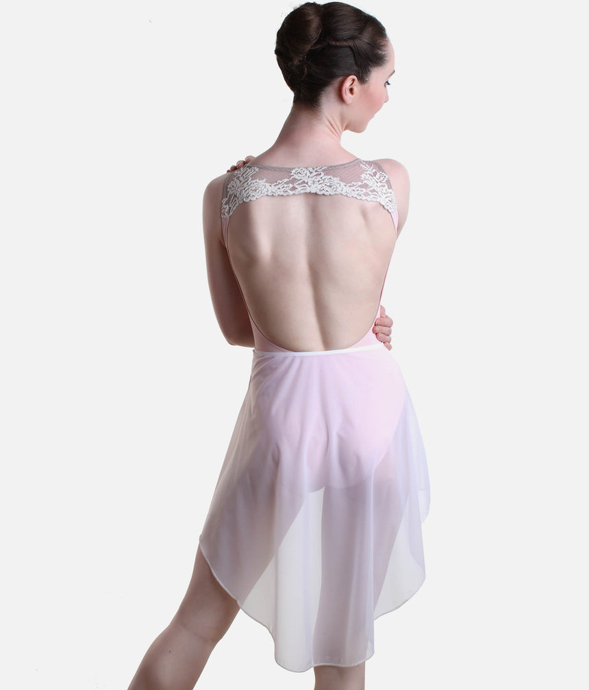Asymmetrical Tulle Ballet Skirt, Elegant X-Long Back - 7856