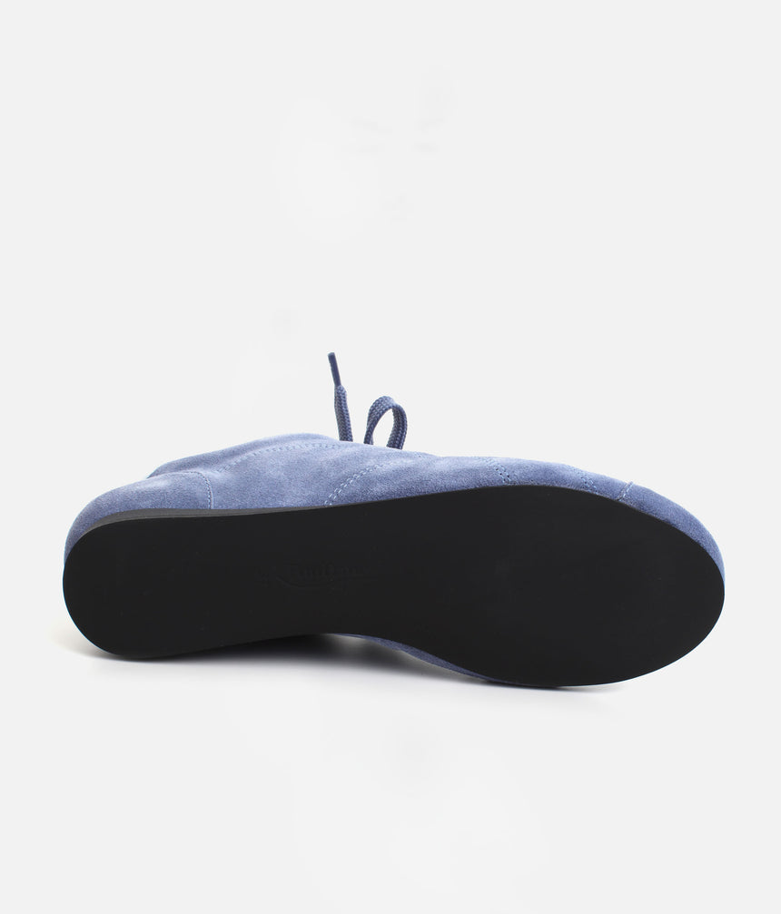 LOWERS Blue Leather Dance Trainers • Indoor & Outdoor