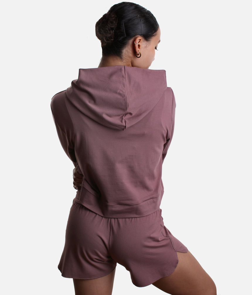 REN Cropped Hoodie - Ultra Soft Bamboo Dance Warm-Up