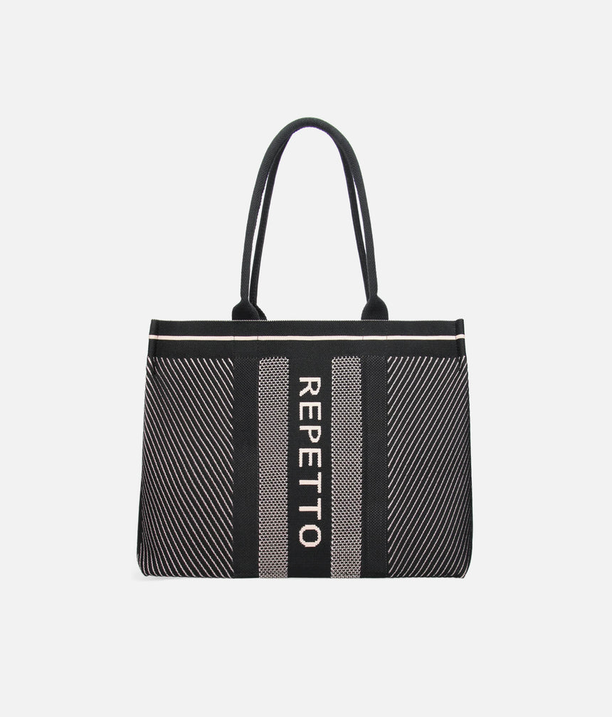 Medium Knit Tote, Lightweight Luxury Shoulder Bag - B0394