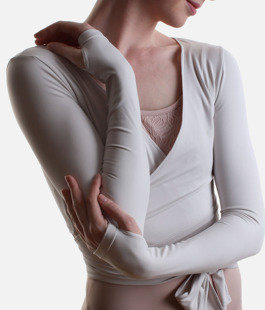 Professional Ballet WRAP TOP, Elegant Studio Warm Up Layer