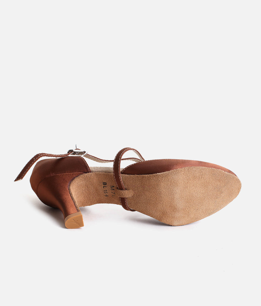 Satin Dance Shoes, Ballroom Shoes - BL156