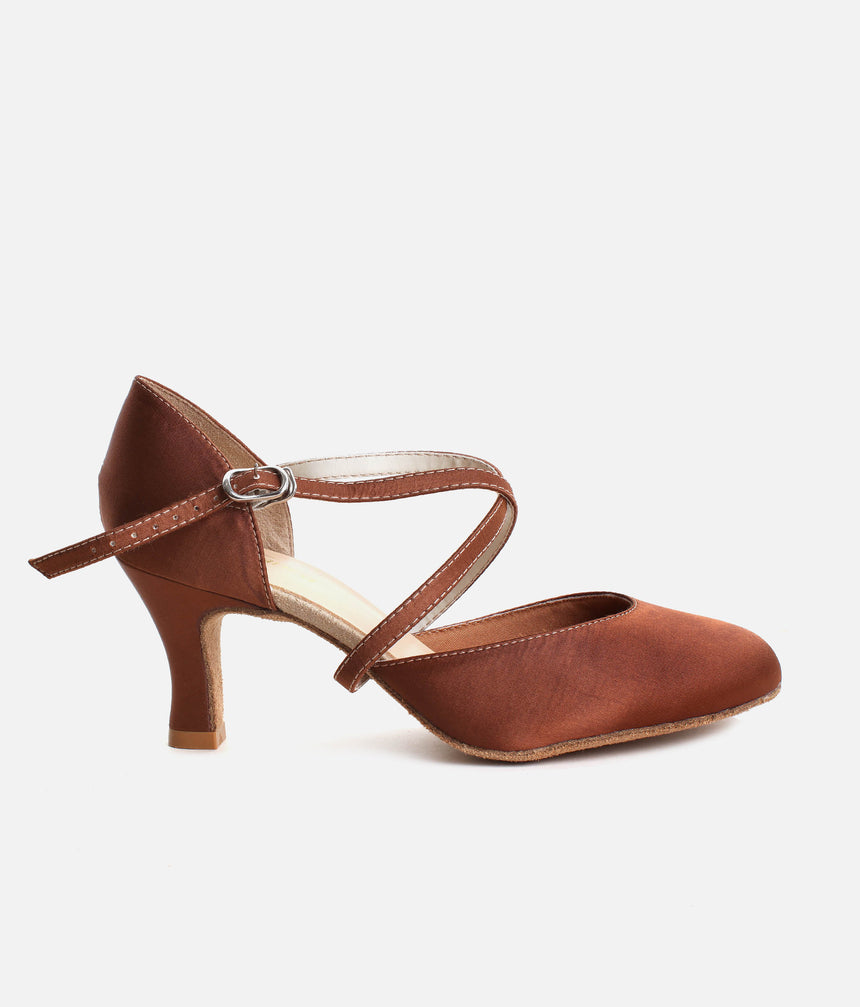 Satin Dance Shoes, Ballroom Shoes - BL156