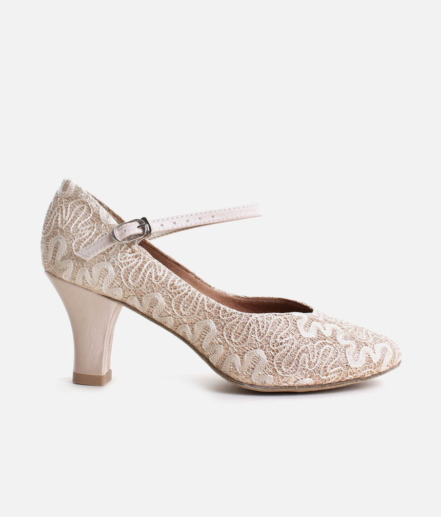 Ballroom Dance Shoes, Gold Practice Shoes - BL166