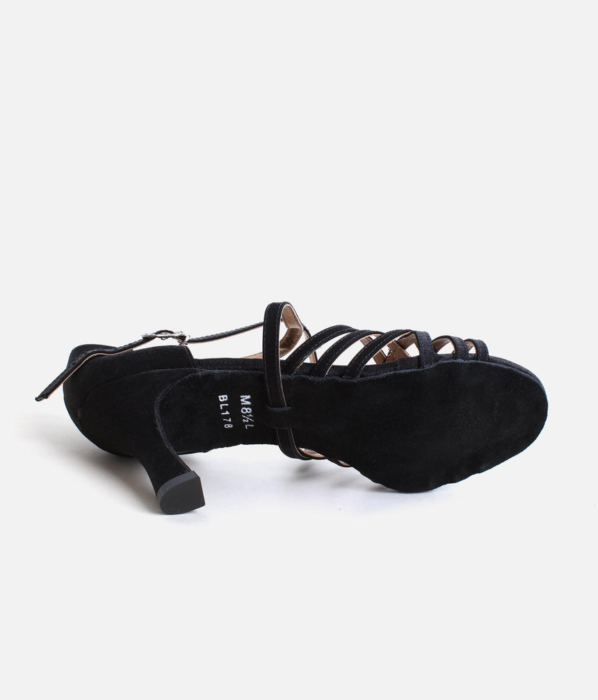 Ballroom Dancing Shoes, Satin Dance Sandals - BL178