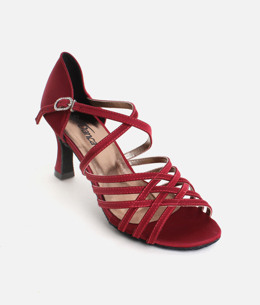 Ballroom Dancing Shoes, Satin Dance Sandals - BL178
