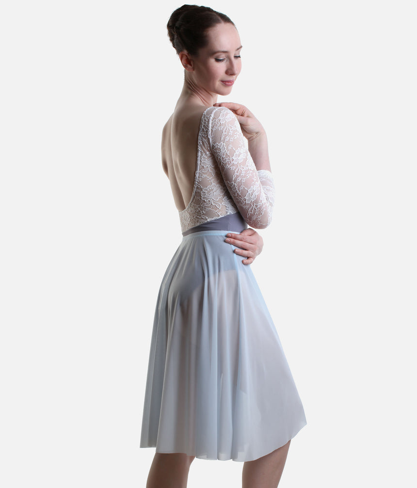 Long Ballet Rehearsal Skirt, Soft Flowing Mesh Dance Skirt - ARIANA