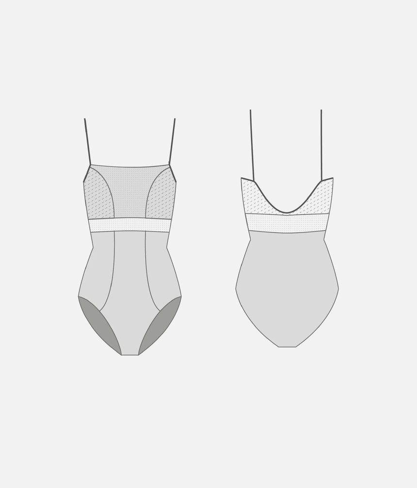 BRIGID CL Vapore • Ballet Leotard with Elegant Camisole Neckline