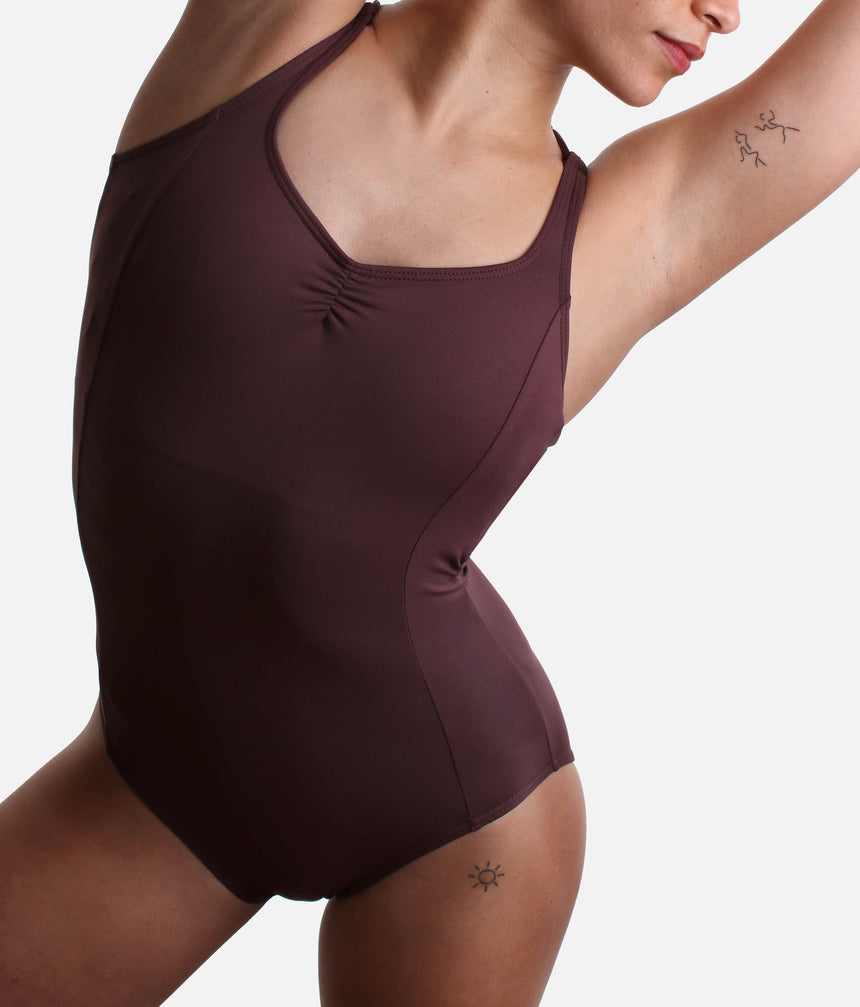 YOHANA Camisole V-Neck Leotard, Professional Studio Look - BY73
