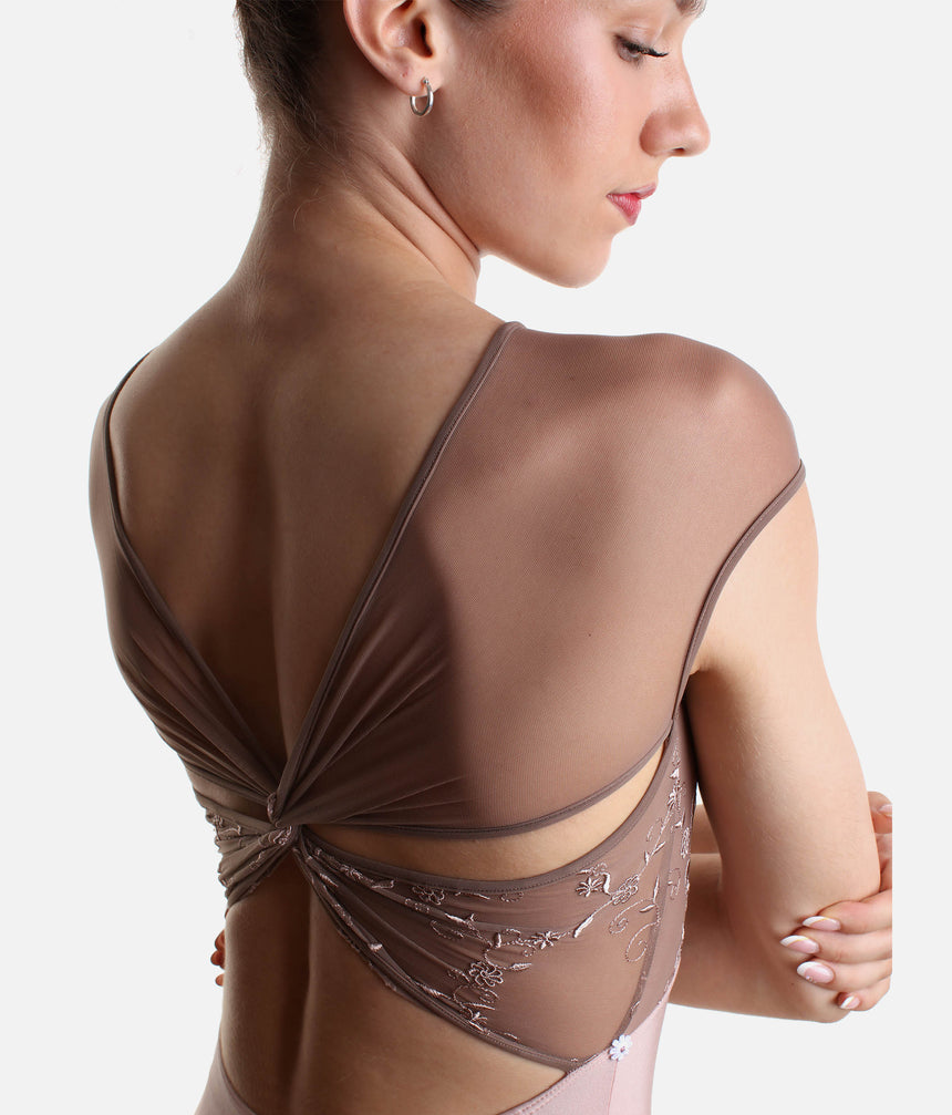 CONCORDIA CL Rose • Italian Ballet Leotard with Signature Embroidery