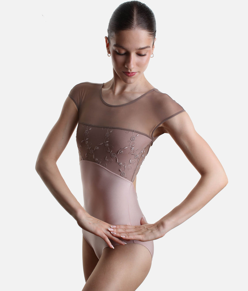CONCORDIA CL Rose • Italian Ballet Leotard with Signature Embroidery