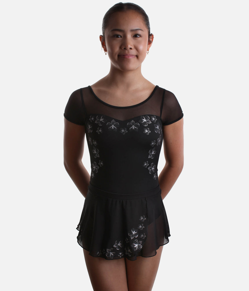 Girls Claire Mesh Wrap Skirt, Easy Pull-On for Young Dancers - CR10005