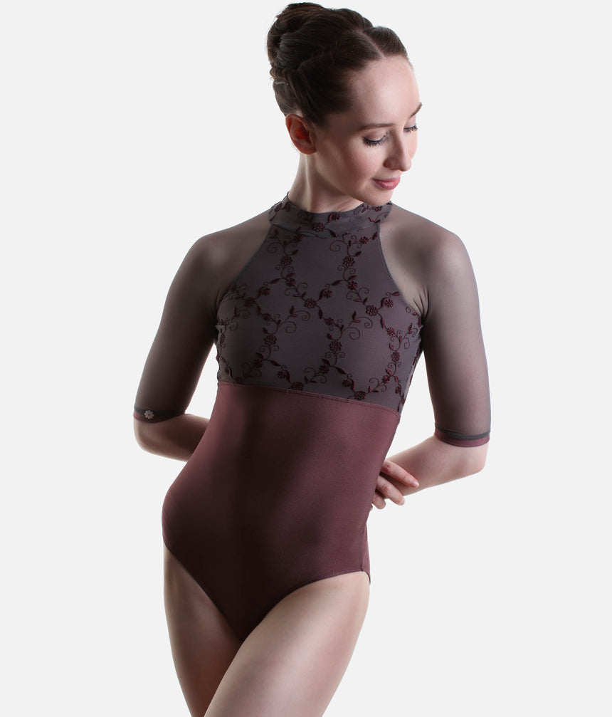 SELENE CL Supernatural • High Neck Ballet Leotard with Deep Triangle Back