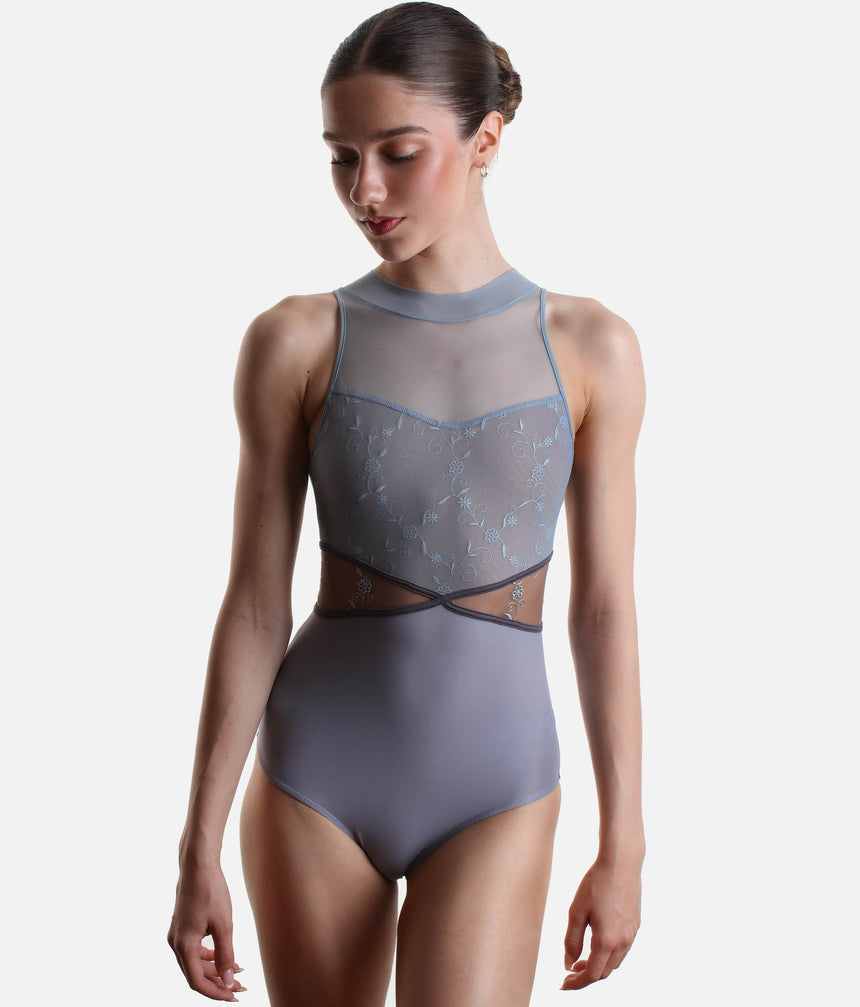 PANDIA CL Vapore • High Neck Ballet Leotard with Side Cut-Outs