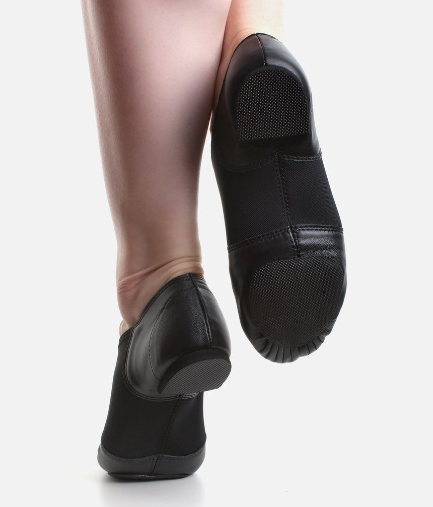 E-Series Adult Leather Slip-On Jazz Shoes, Split Sole • EJ2