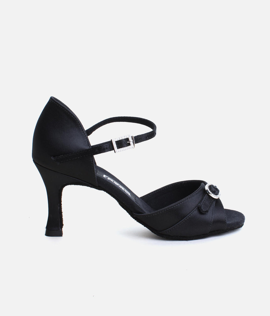 Satin Dance Shoes, Salsa Dance Shoes - Leona