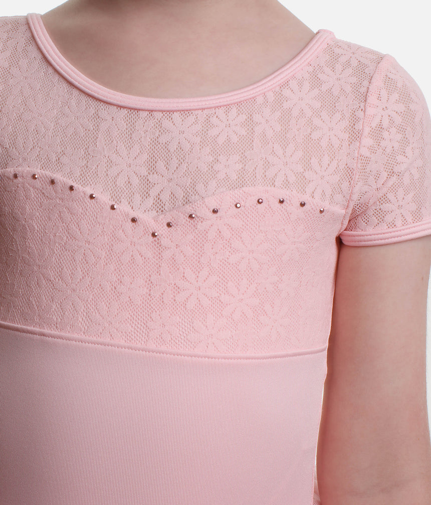 Majesty Cap Sleeve Tutu Dress, Daisy Lace Detail - M1564C