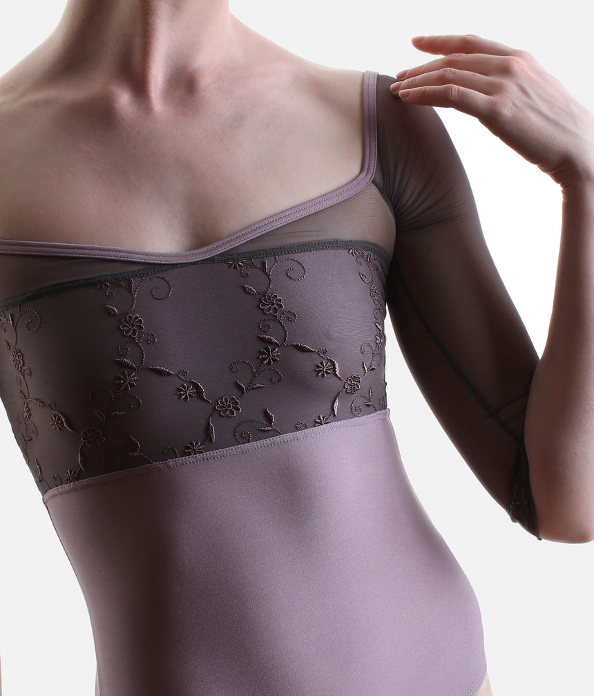 MANIA CL Charleston • ¾ Sleeve Ballet Leotard, Classic Collection