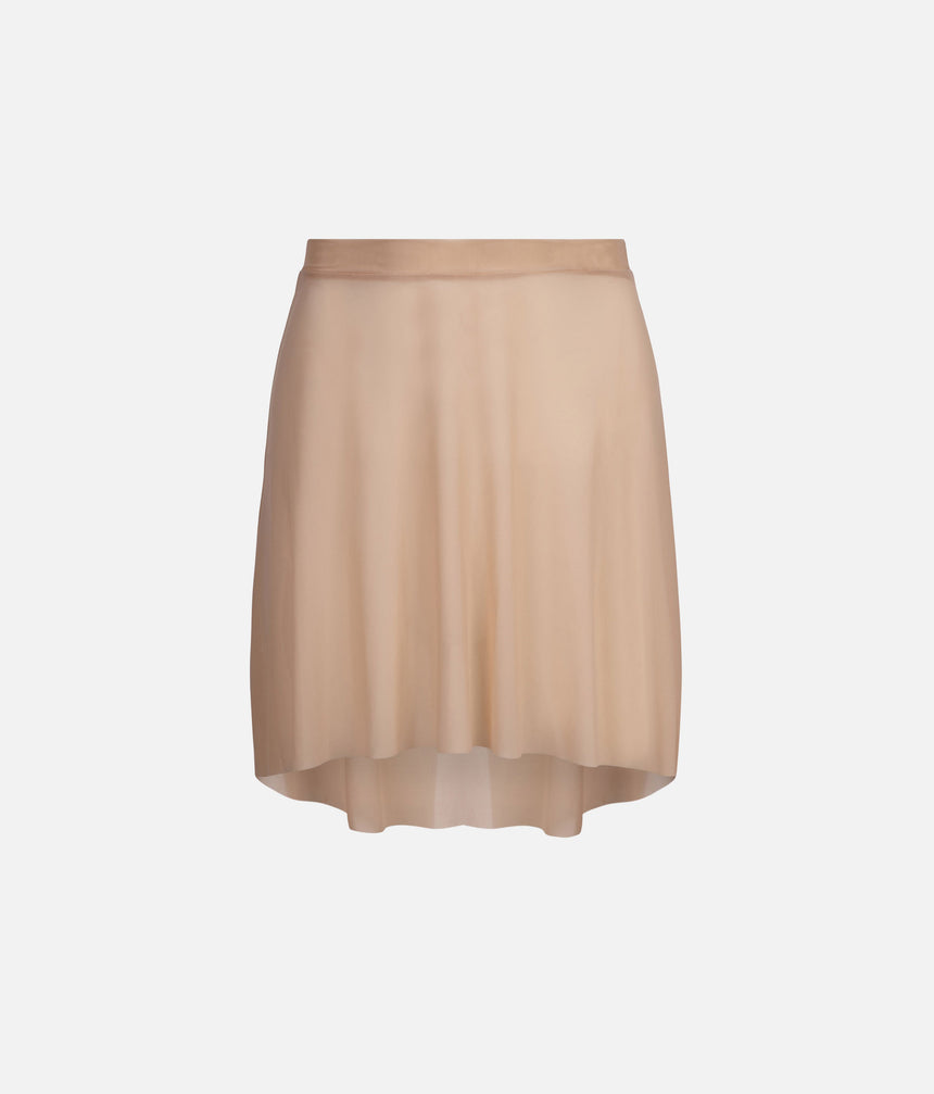 Lightweight Mesh Ballet Skirt, Pull-On High-Low Design - NUBE