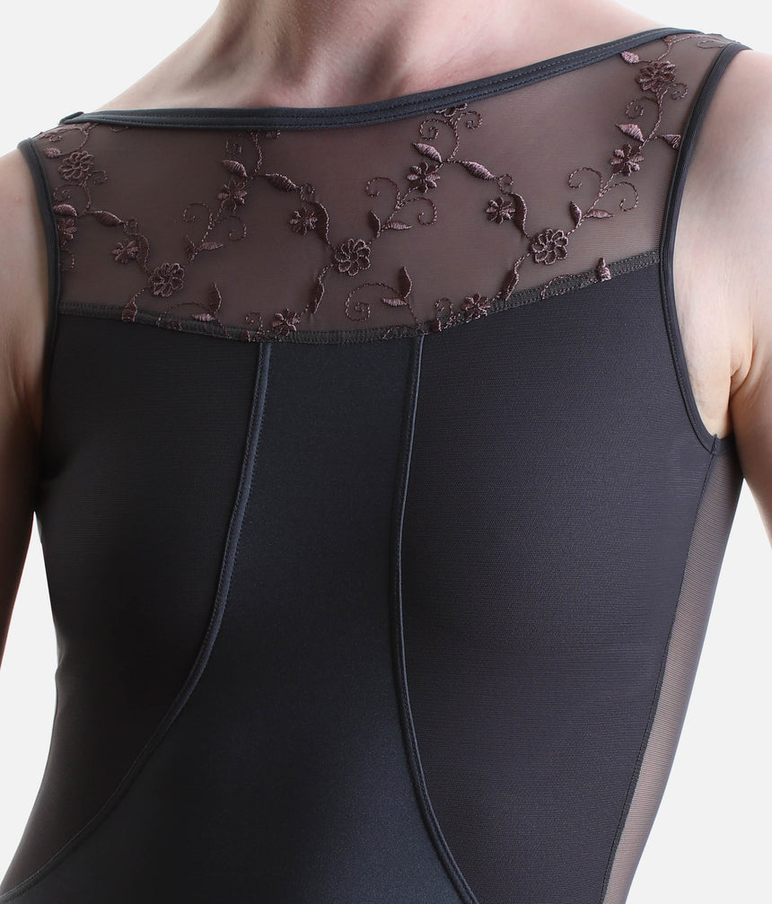 MINERVA CL Vesuvio • Elegant Boat Neckline Ballet Leotard, Classic Collection