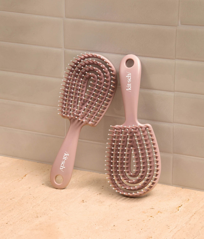 Mini Terracotta Detangling Flexi Brush for Smooth, Healthy Shine