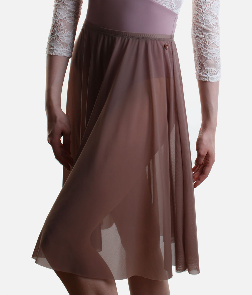 Long Ballet Rehearsal Skirt, Soft Flowing Mesh Dance Skirt - ARIANA
