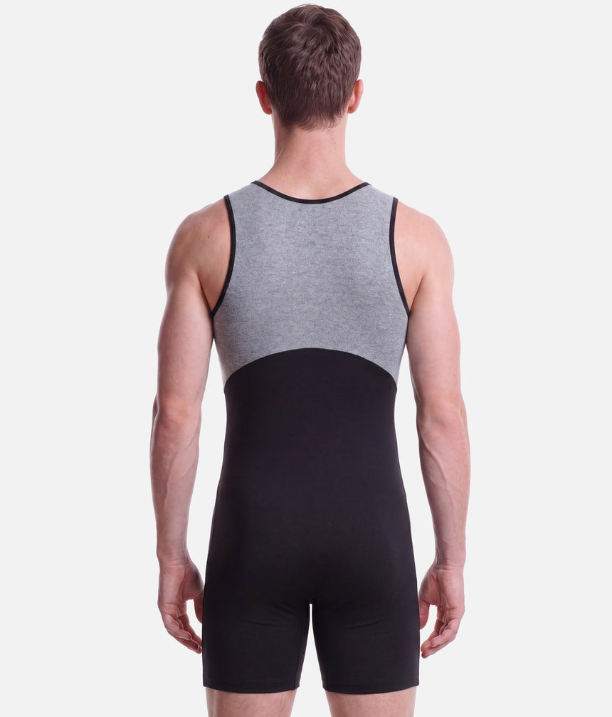 Men's Dance Unitard with Shorts, Professional Dancewear - RDE1900