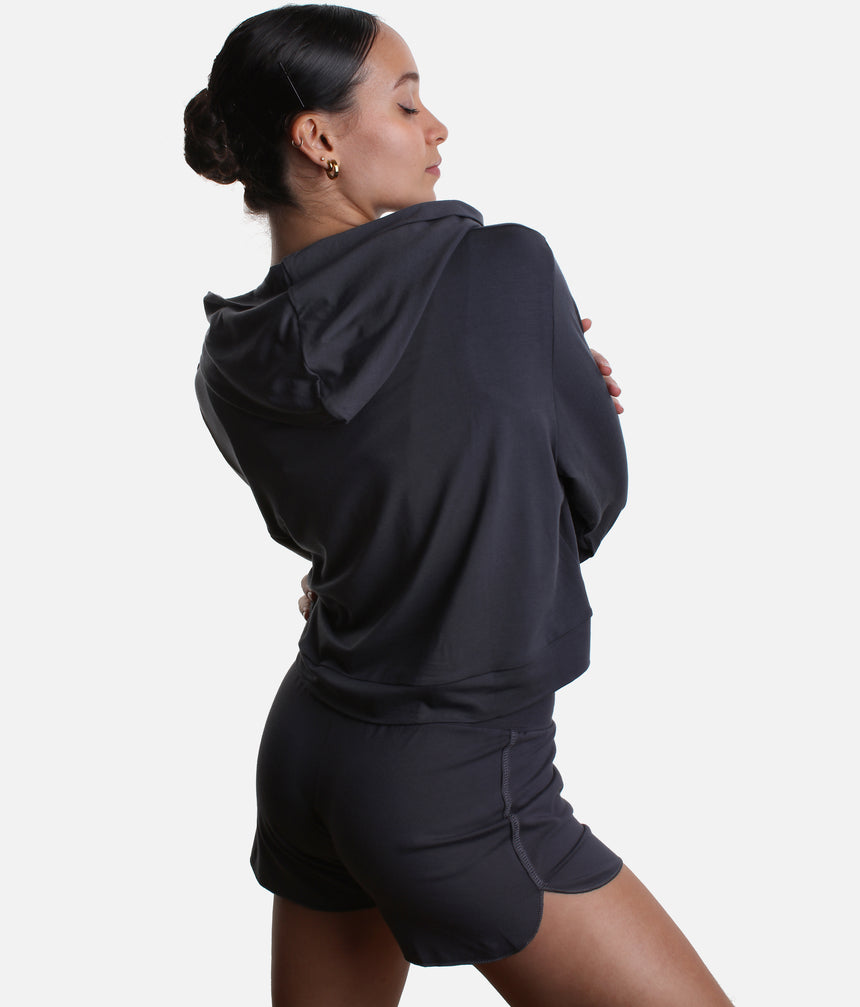 REN Cropped Hoodie - Ultra Soft Bamboo Dance Warm-Up