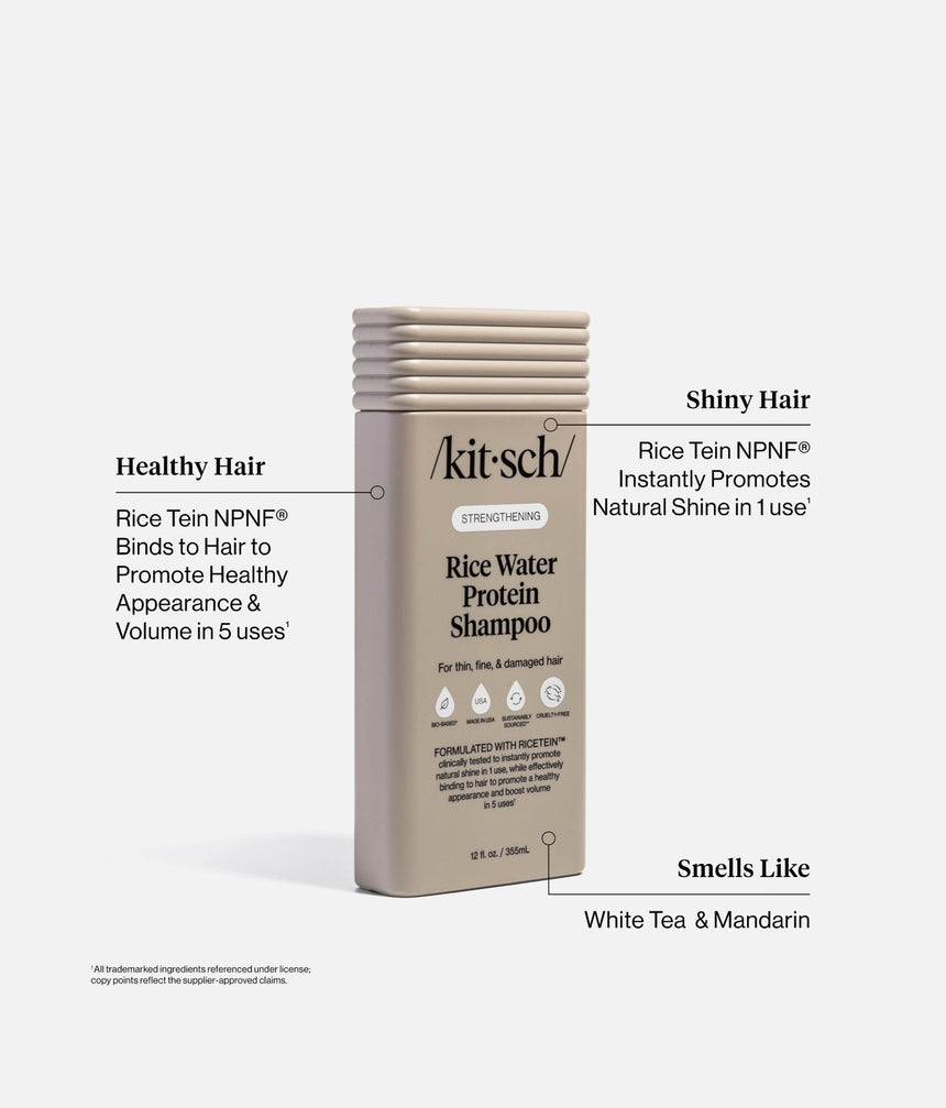 Strengthening Rice Water Shampoo, Clean, Strong, Healthy-Looking Hair