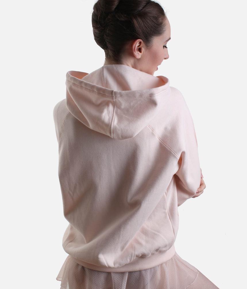 Zip-Up Hoodie for Dancers, Brushed Fleece Studio Essential - S0700
