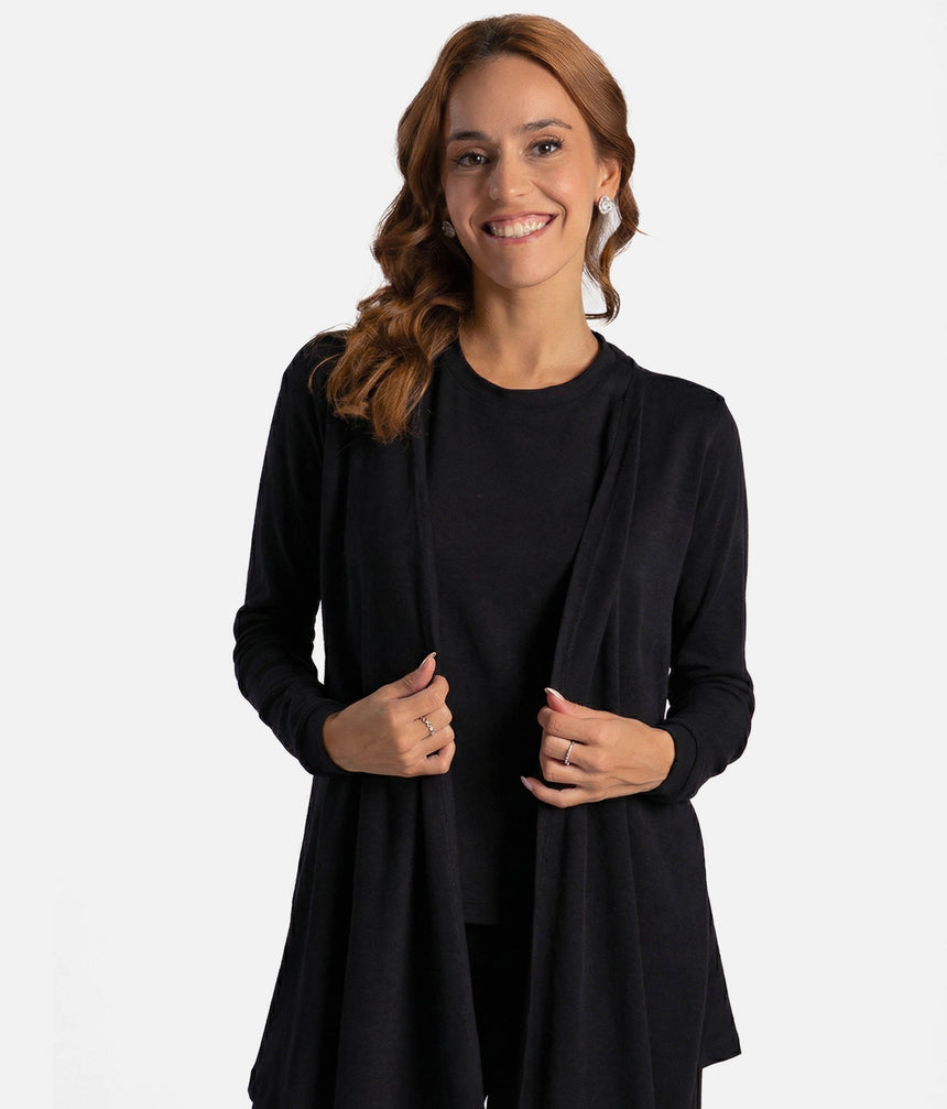 Studio to Street Cardigan, Lightweight Cotton Dance Warm-Up Layer - SD2405