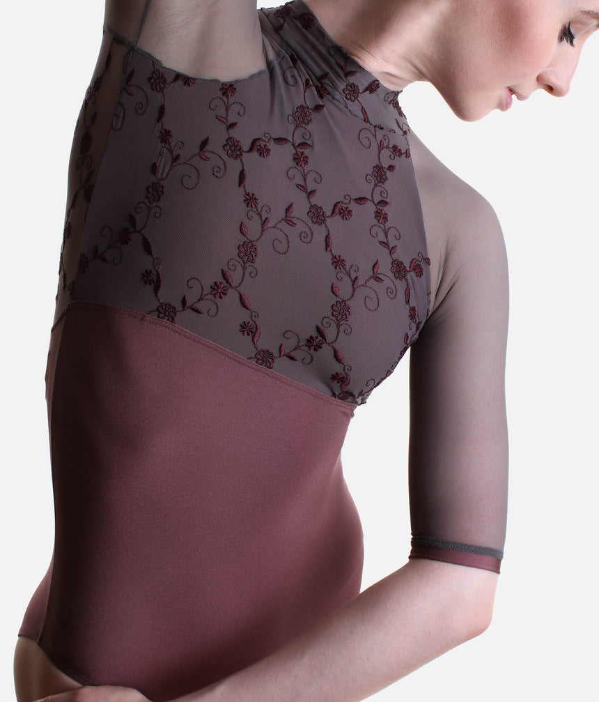 SELENE CL Supernatural • High Neck Ballet Leotard with Deep Triangle Back