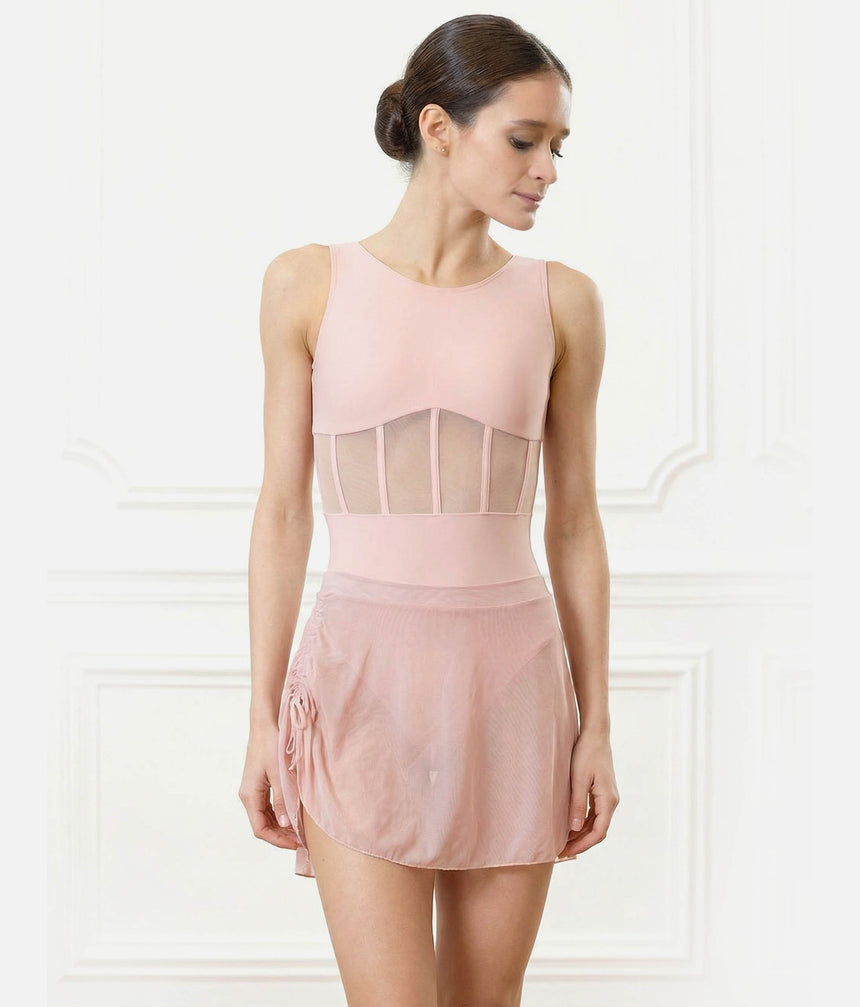 Pull On Ballet Skirt, Flowing High-Low Sheer Essential - LS41