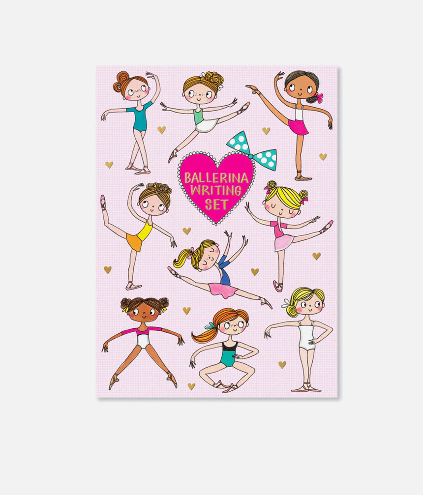 Letter Writing Set, Ballerina Theme with Envelopes & Stickers - WS54