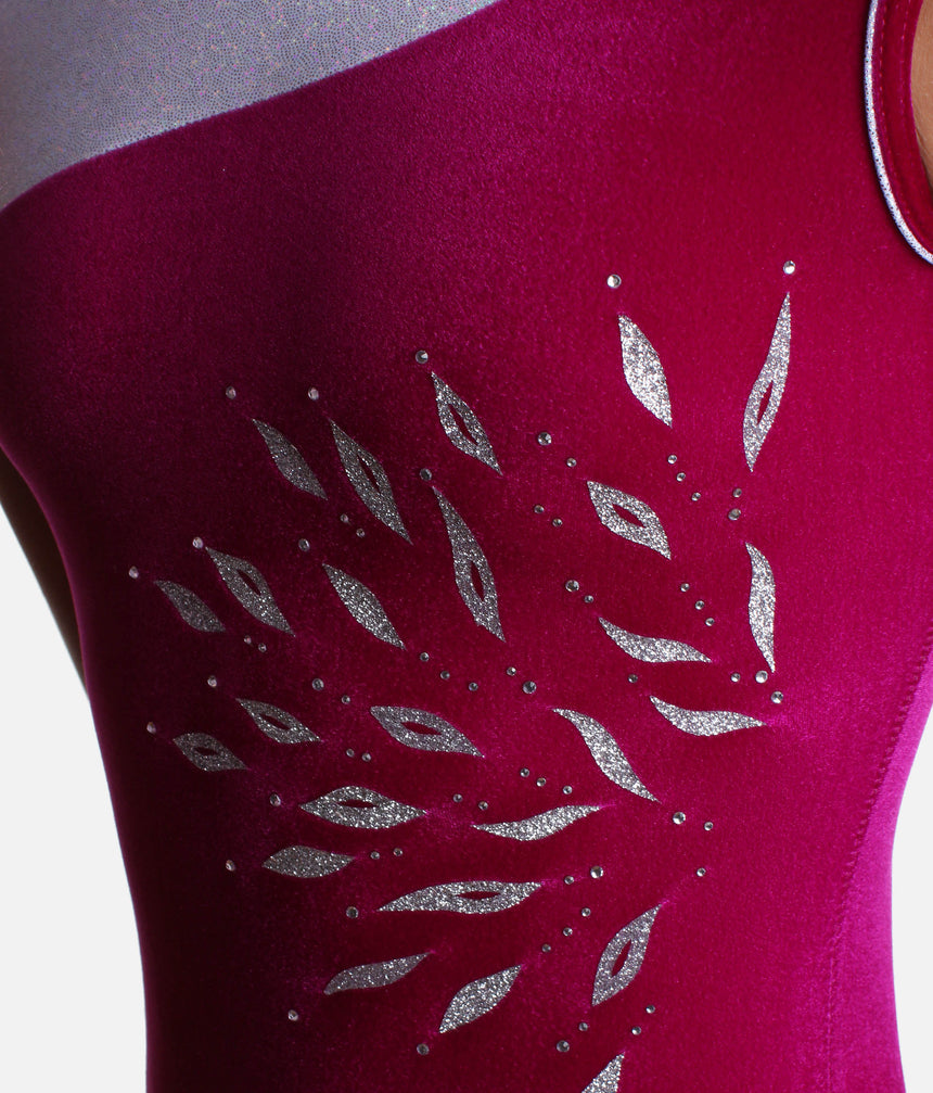 Girl's Tank Sleeve Gymnastics Leotard, High Stretch & Secure Fit - Z310