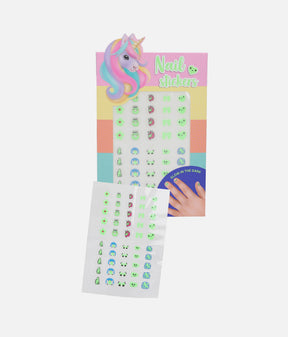 Ylvi Nail Sticker Glow In The Dark, Unicorn Nail Stickers for Kids - 0013072
