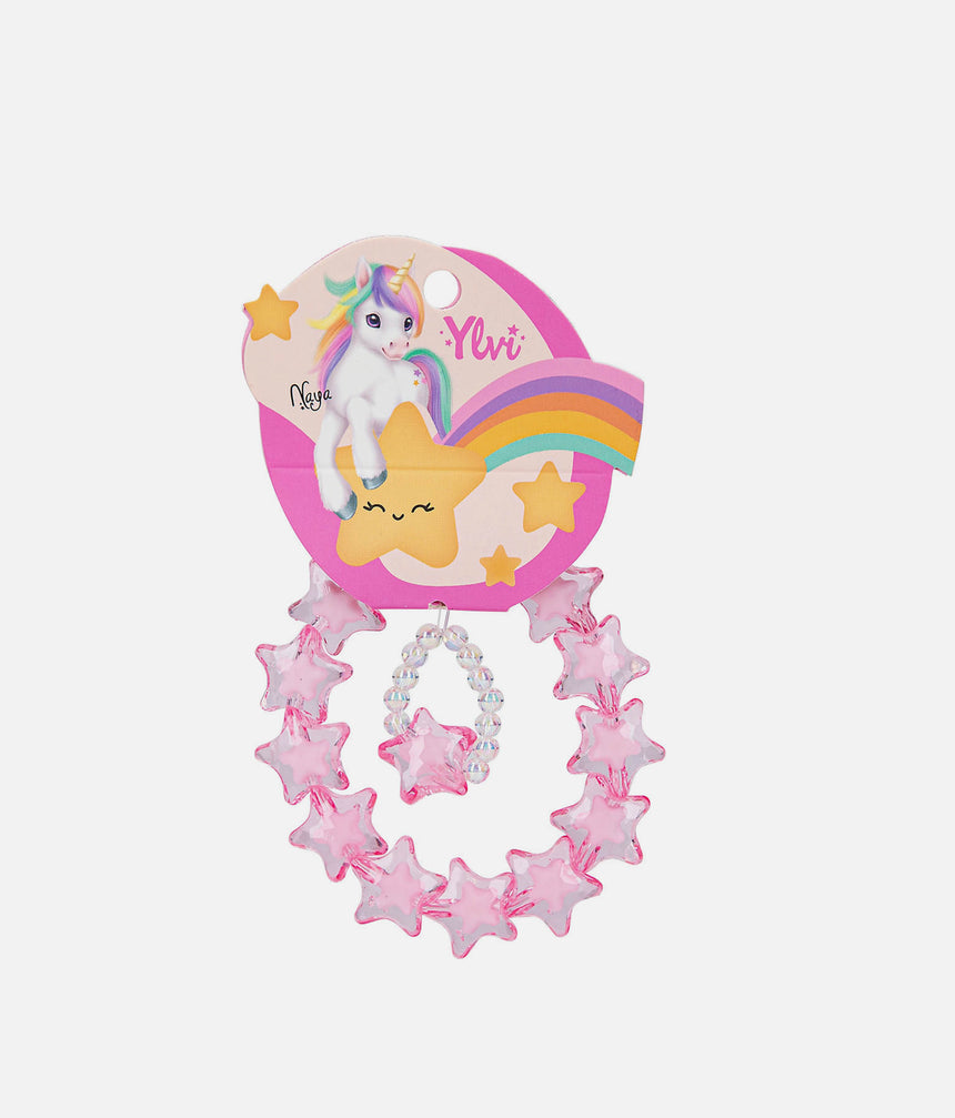 Unicorn Inspired Bracelet and Ring Set, Ylvi Jewellery - 0013555