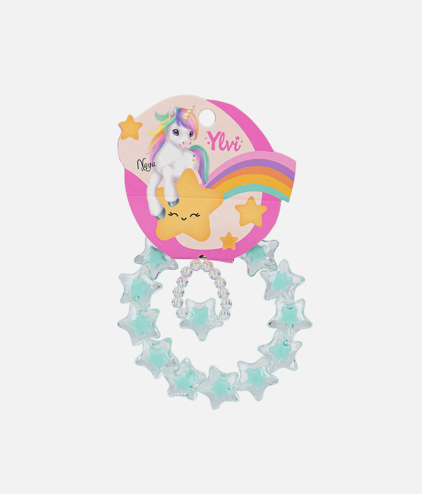 Unicorn Inspired Bracelet and Ring Set, Ylvi Jewellery - 0013555