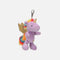 Ylvi, Plush Unicorn Pendant, Cute Clip-On Keyring - 0013636
