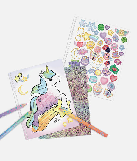 Ylvi Dragon Colouring Book, Fantasy Activity Set for Kids - 0013797
