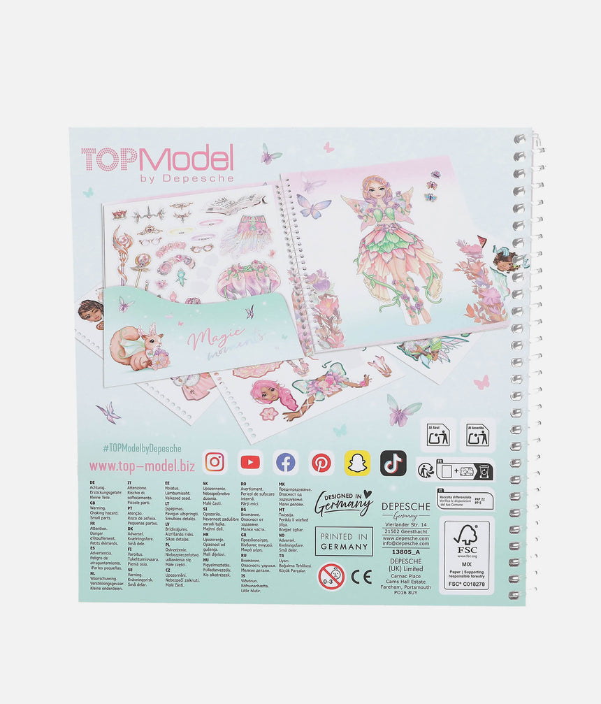TOPModel Dress Me Up Fantasy Sticker Book - 0013805